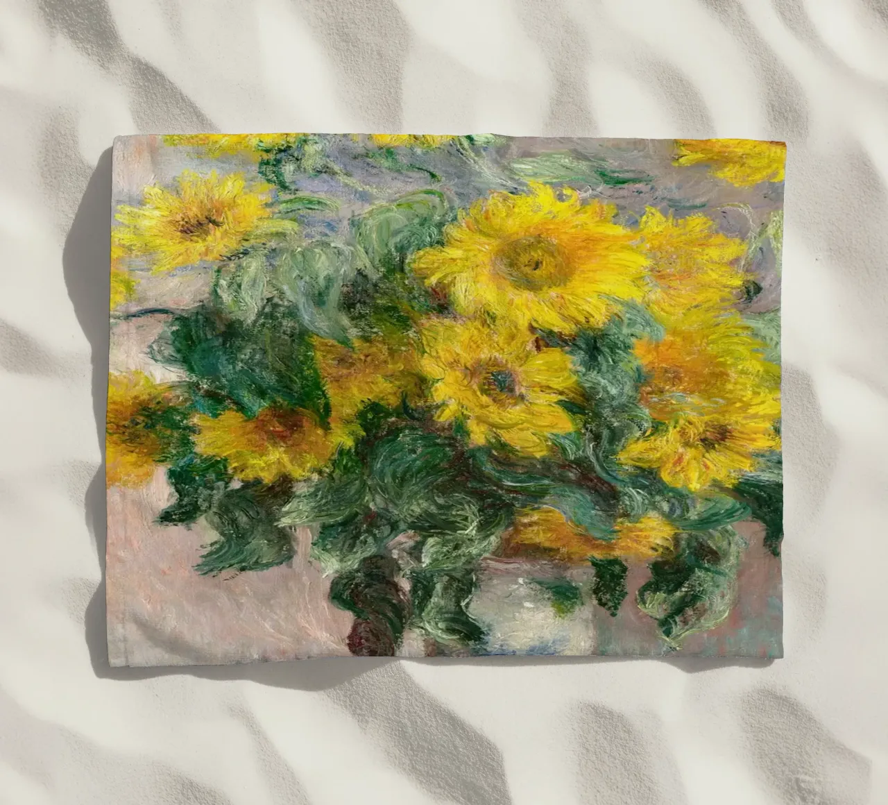 Bouquet di girasoli (1881) di Claude Monet telo mare da Monet Art Prints