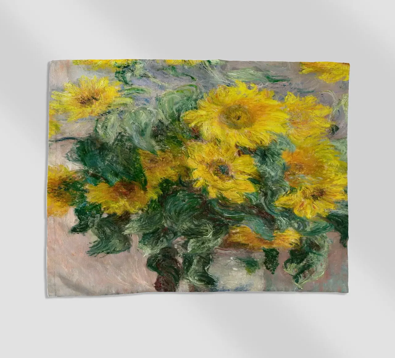 Bouquet di girasoli (1881) di Claude Monet telo mare da Monet Art Prints