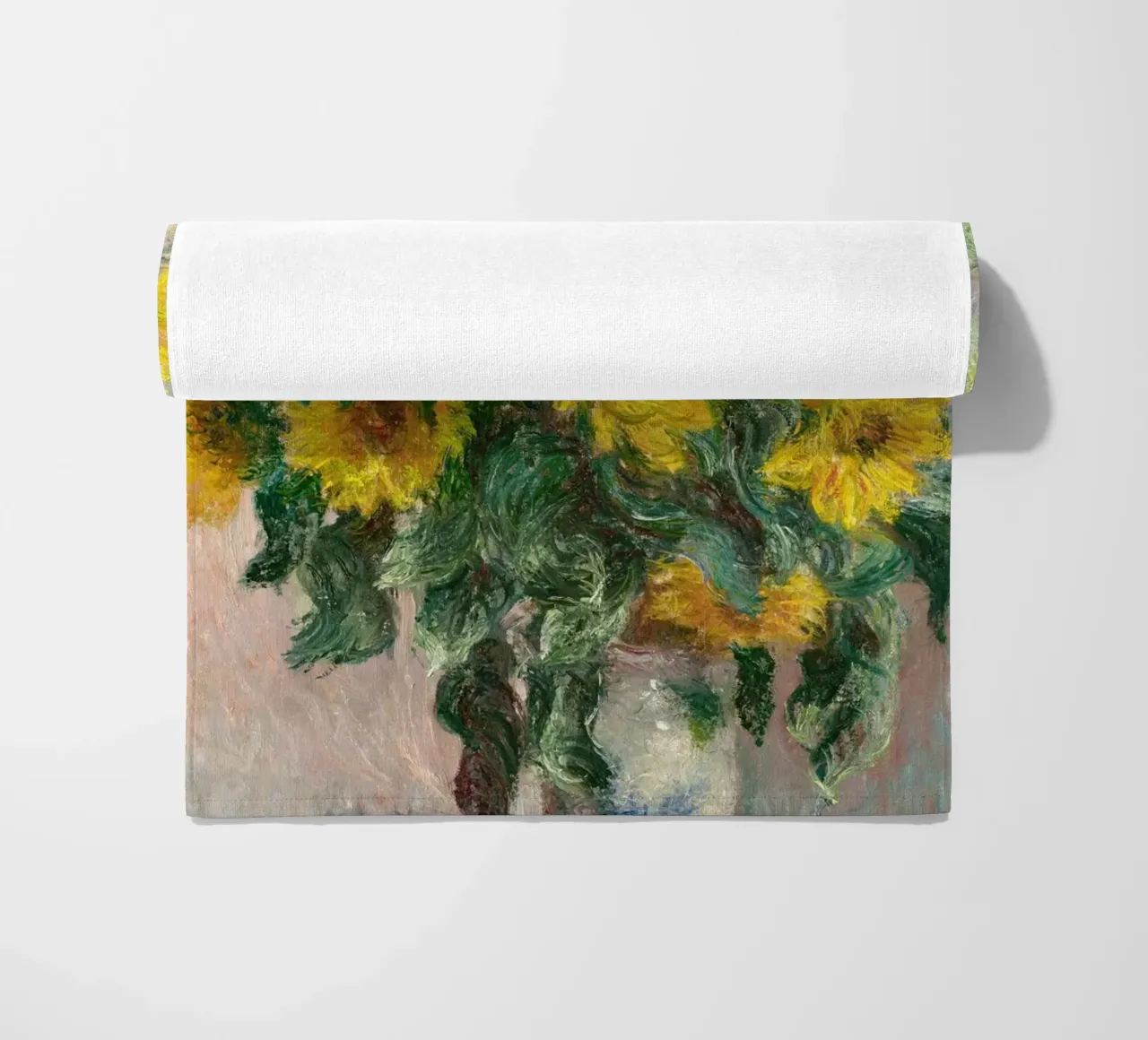 Bouquet di girasoli (1881) di Claude Monet telo mare da Monet Art Prints