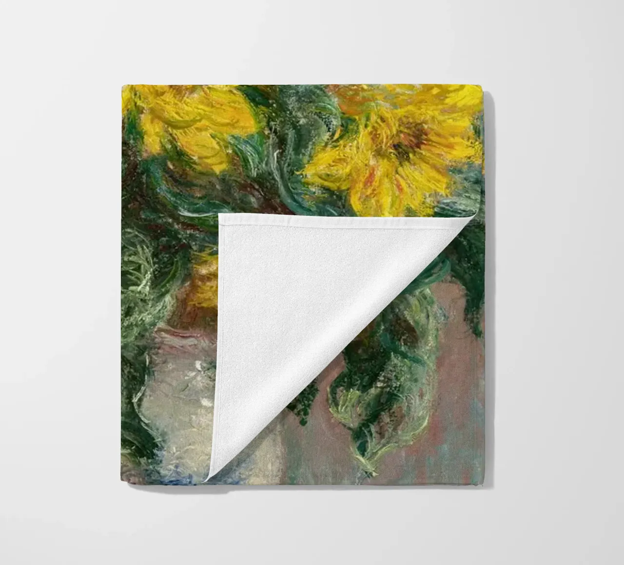 Bouquet di girasoli (1881) di Claude Monet telo mare da Monet Art Prints