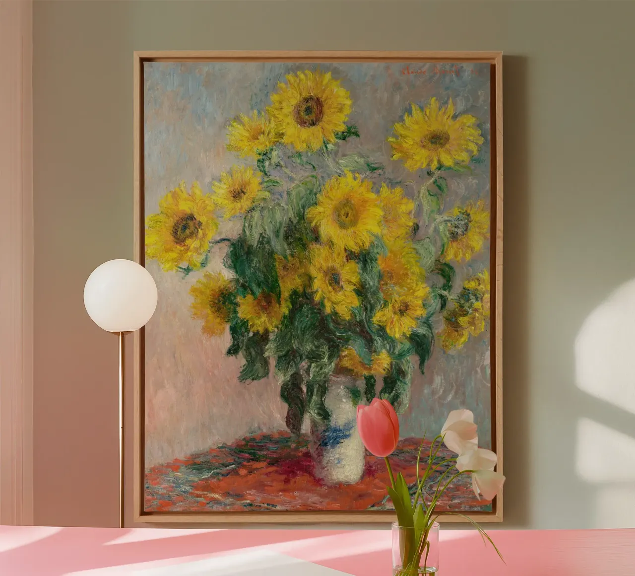 Bouquet of Sunflowers (1881) by Claude Monet canvas by Monet Art Prints