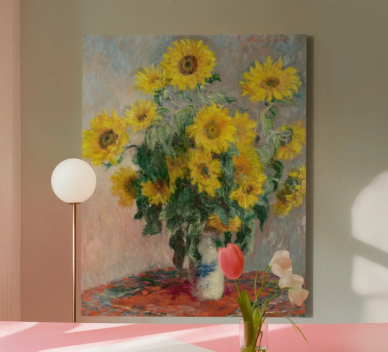 Bouquet of Sunflowers (1881) by Claude Monet canvas by Monet Art Prints