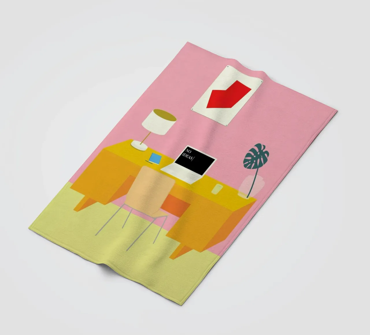 No Ideas fleece blanket by Rosi Feist