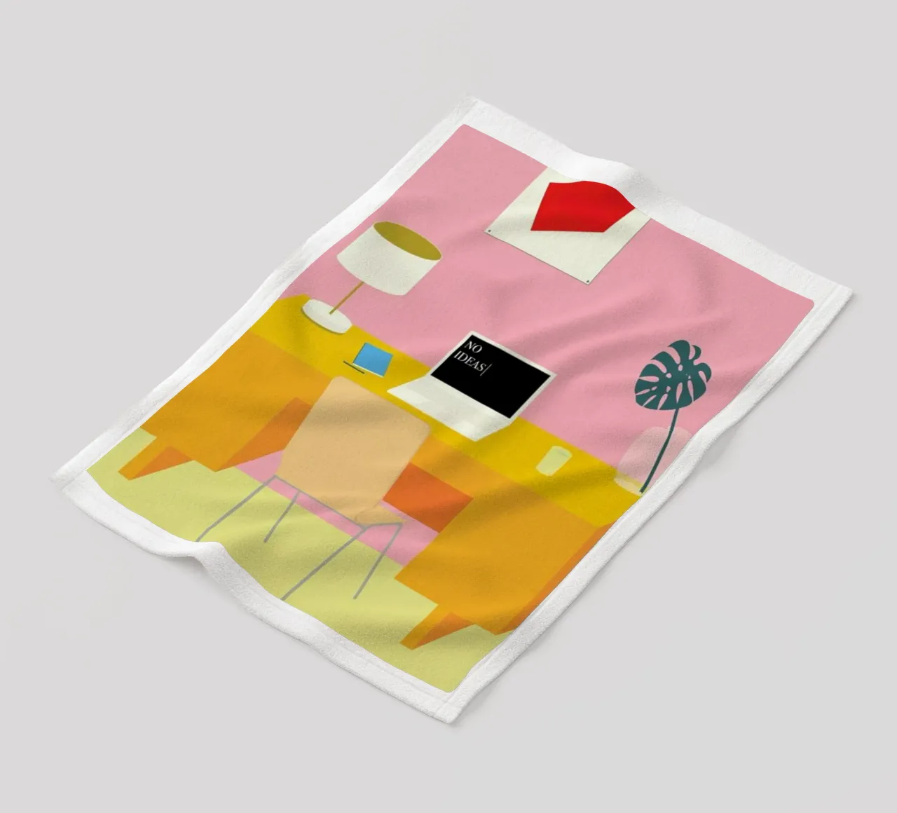 No Ideas fleece blanket by Rosi Feist