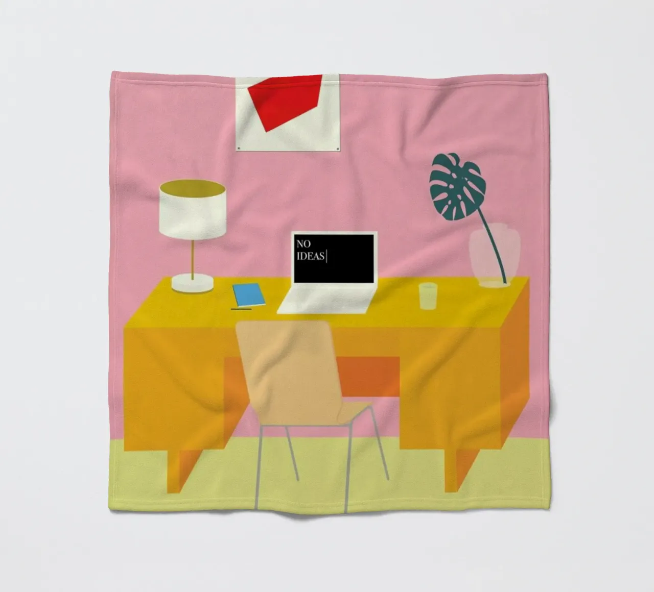 No Ideas fleece blanket by Rosi Feist
