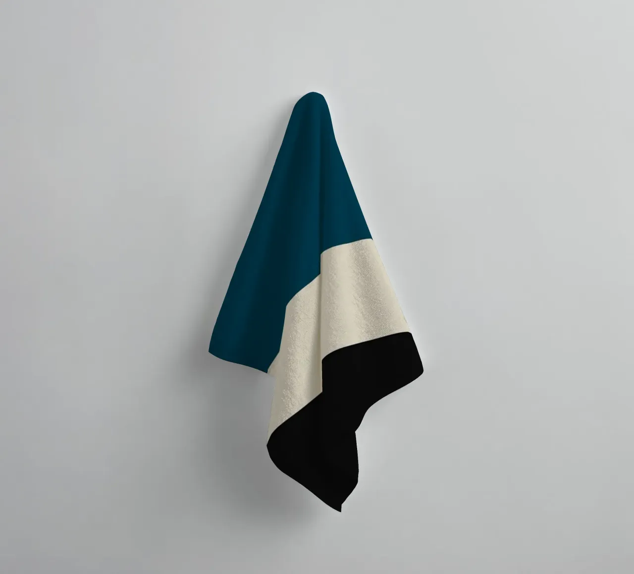 Bauhaus beach wave towel by Little Dean
