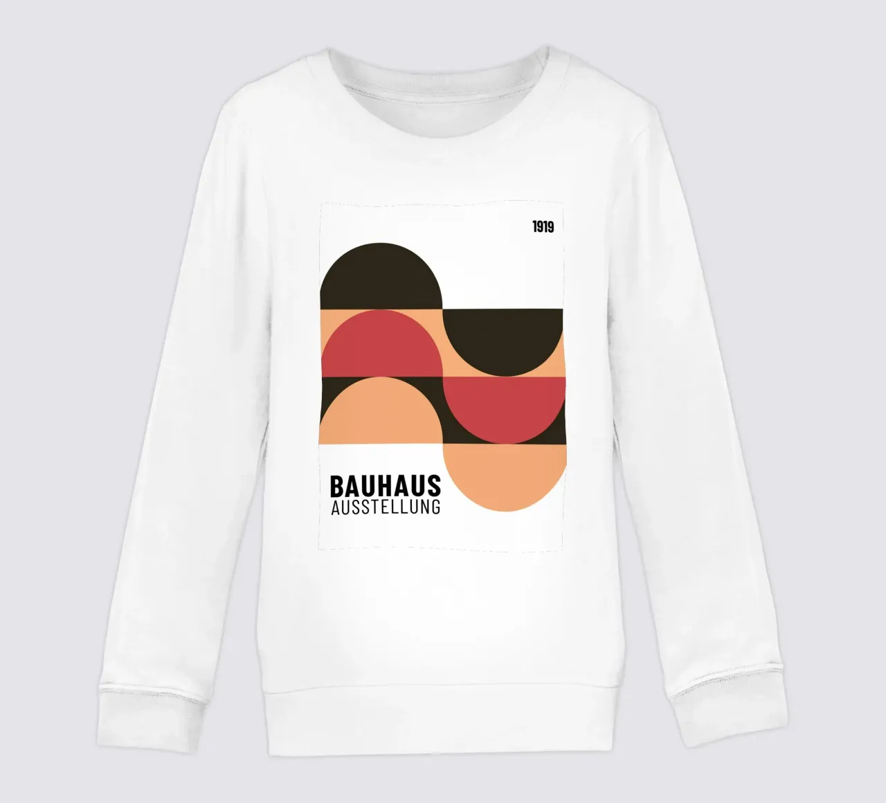 Mostra Bauhaus 1919 Modello geometrico di colore felpa bambino da NorwesClub
