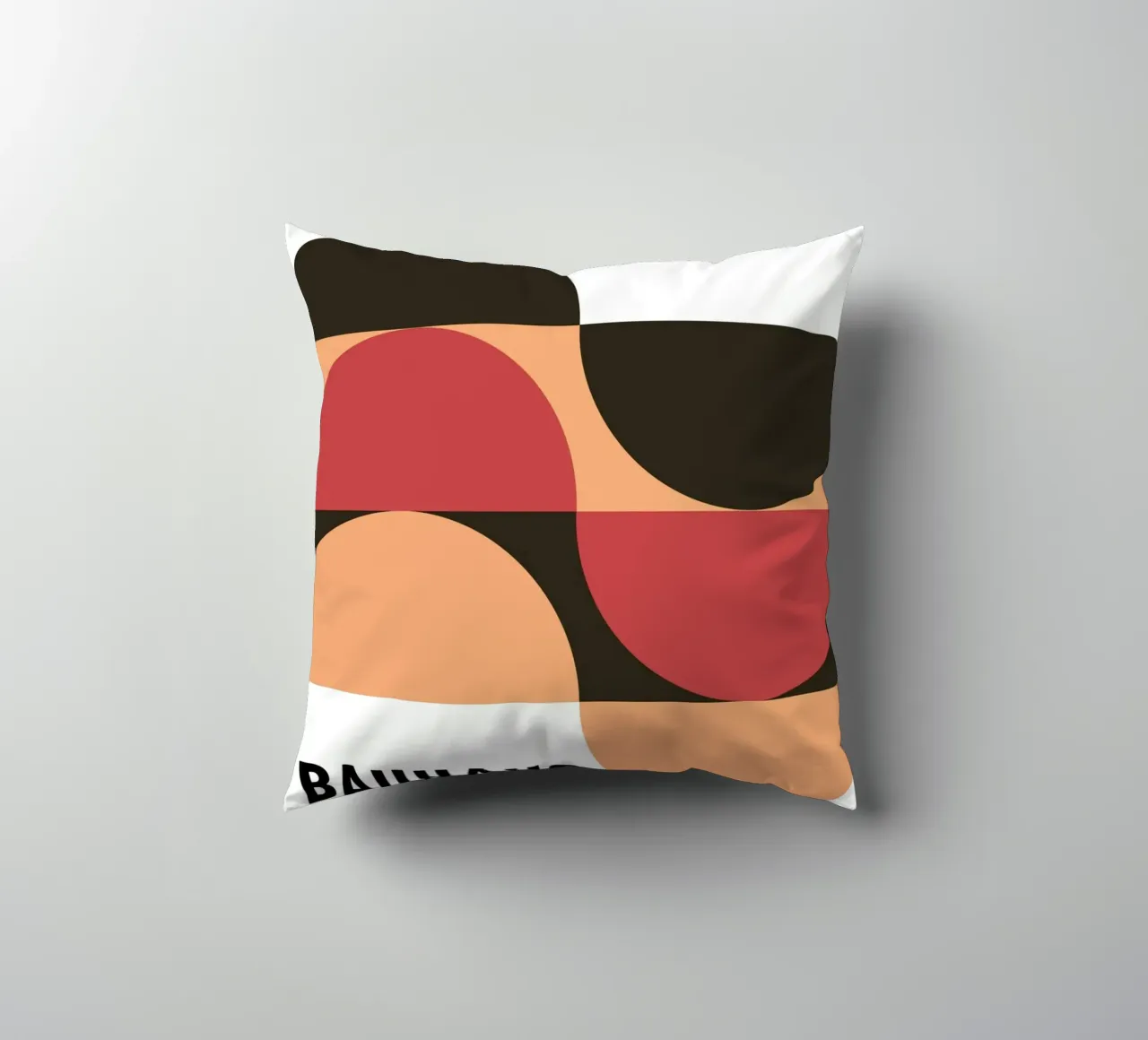 Mostra Bauhaus 1919 Modello geometrico di colore cuscino da NorwesClub
