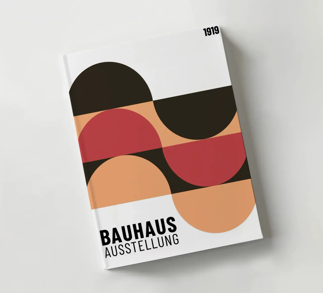 Exposition Bauhaus 1919 Geometric Color Pattern carnet de notes de NorwesClub