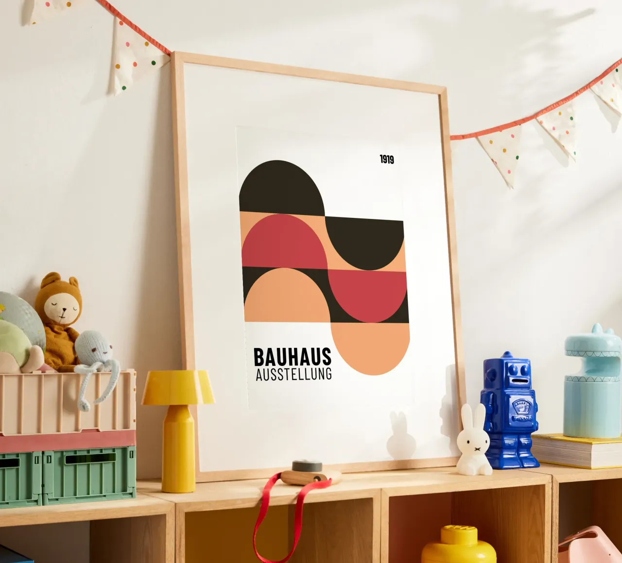 Mostra Bauhaus 1919 Modello geometrico di colore poster da NorwesClub