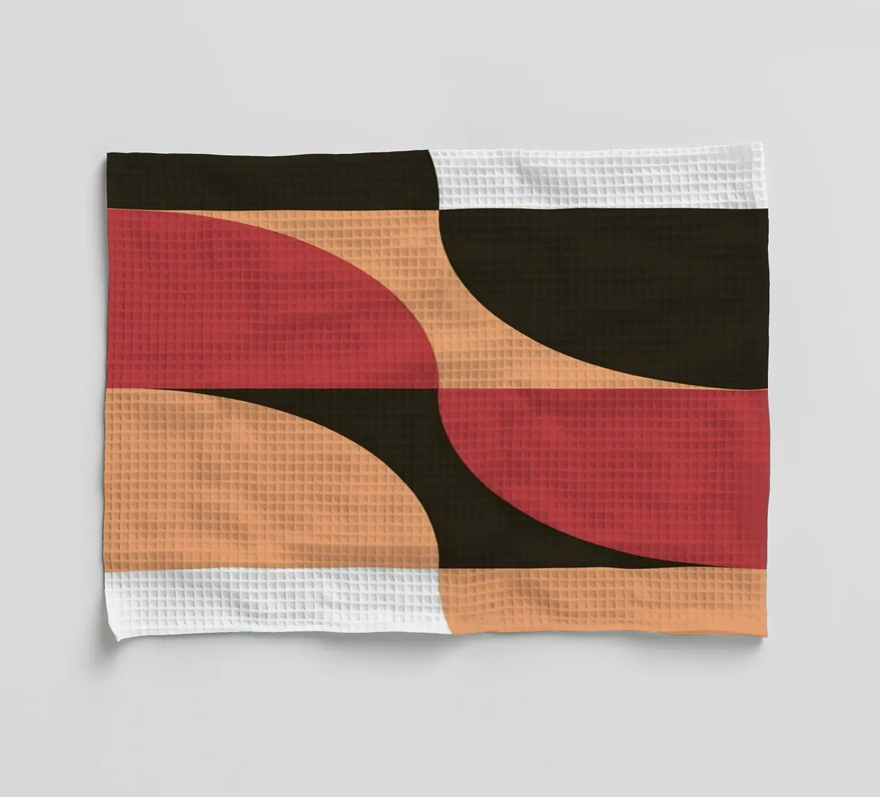 Bauhaus Tentoonstelling 1919 Geometrisch Kleurenpatroon theedoek van NorwesClub