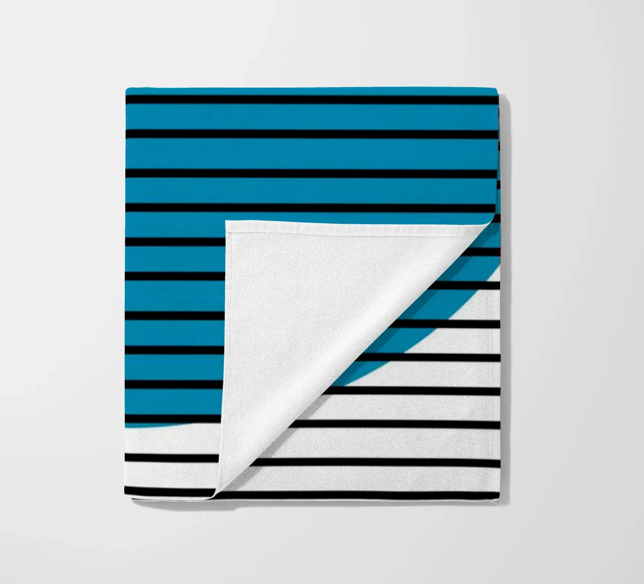 Bauhaus Blue Circle Stripes Abstrakt 1919 Druck Strandtuch von NorwesClub