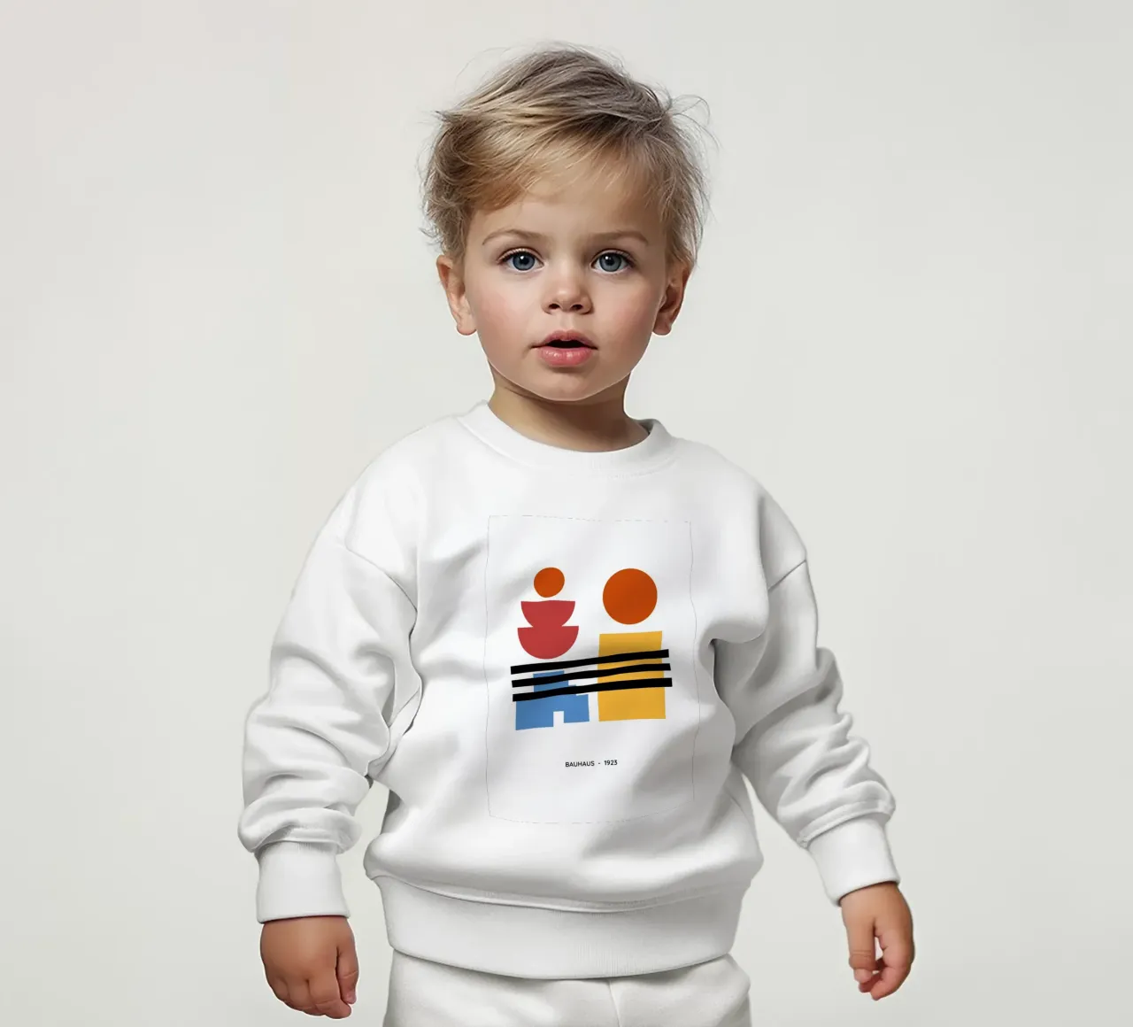 Geometric Abstract Circles Shapes Color 1923 Print baby sweatshirt by NorwesClub