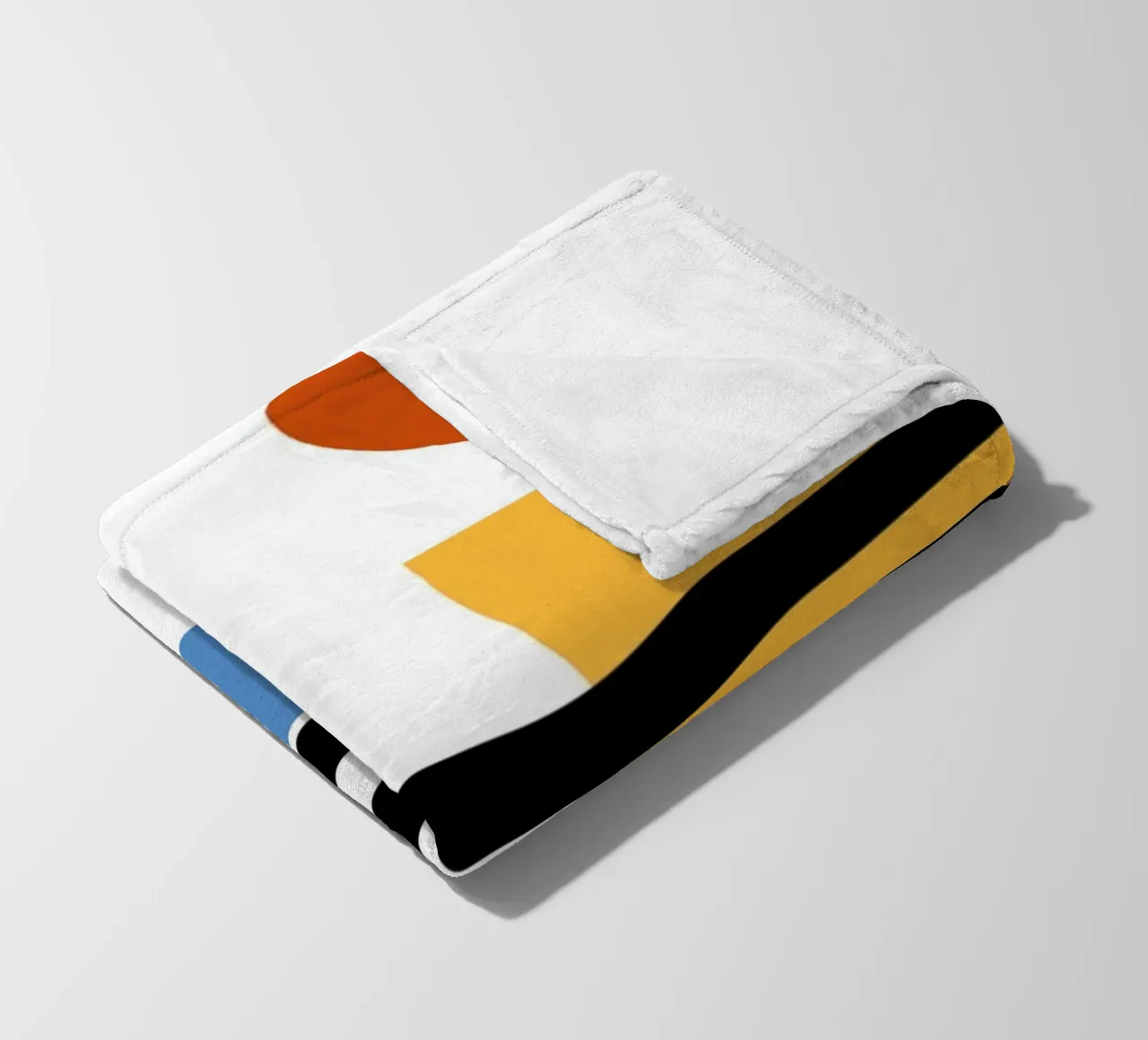 Geometric Abstract Circles Shapes Color 1923 Print fleece blanket by NorwesClub