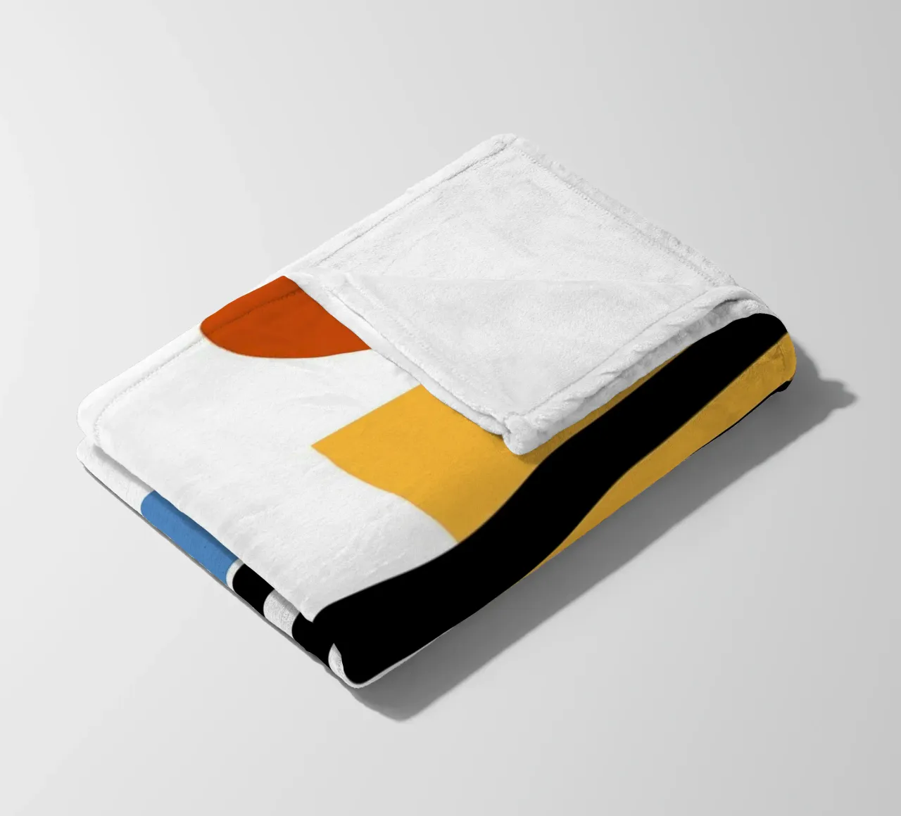 Geometric Abstract Circles Shapes Color 1923 Print fleece blanket by NorwesClub