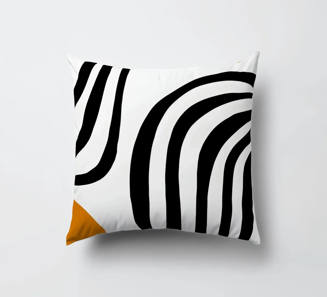 Geometrico astratto Curve Forme Colore Stampa cuscino da NorwesClub