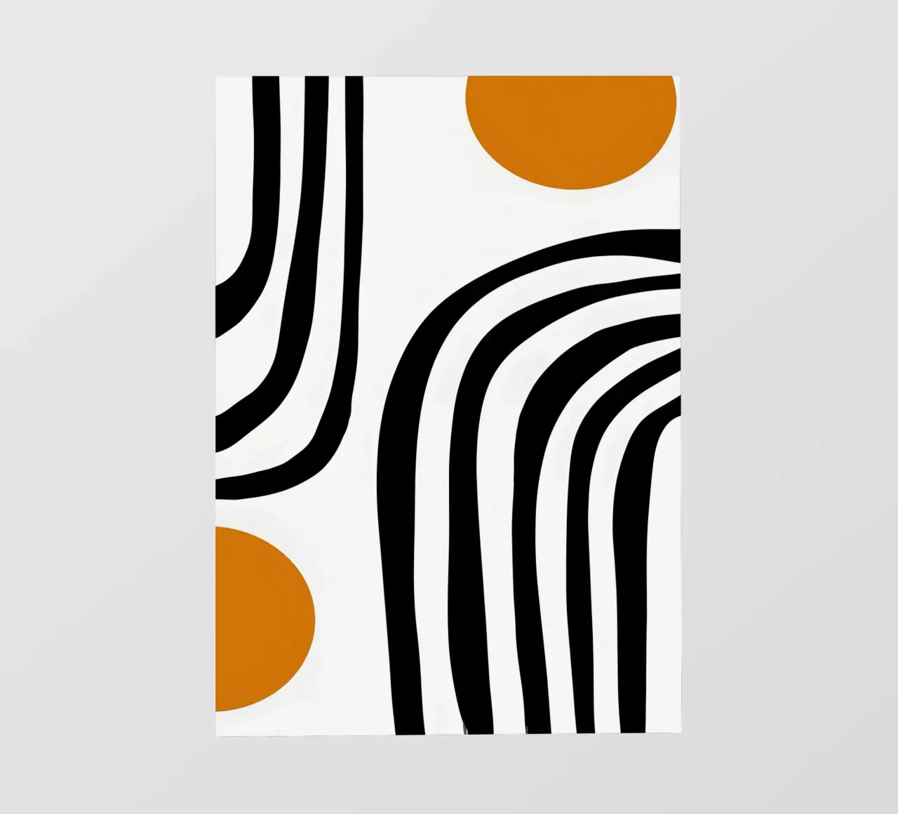 Geometrico astratto Curve Forme Colore Stampa telo in pvc da NorwesClub