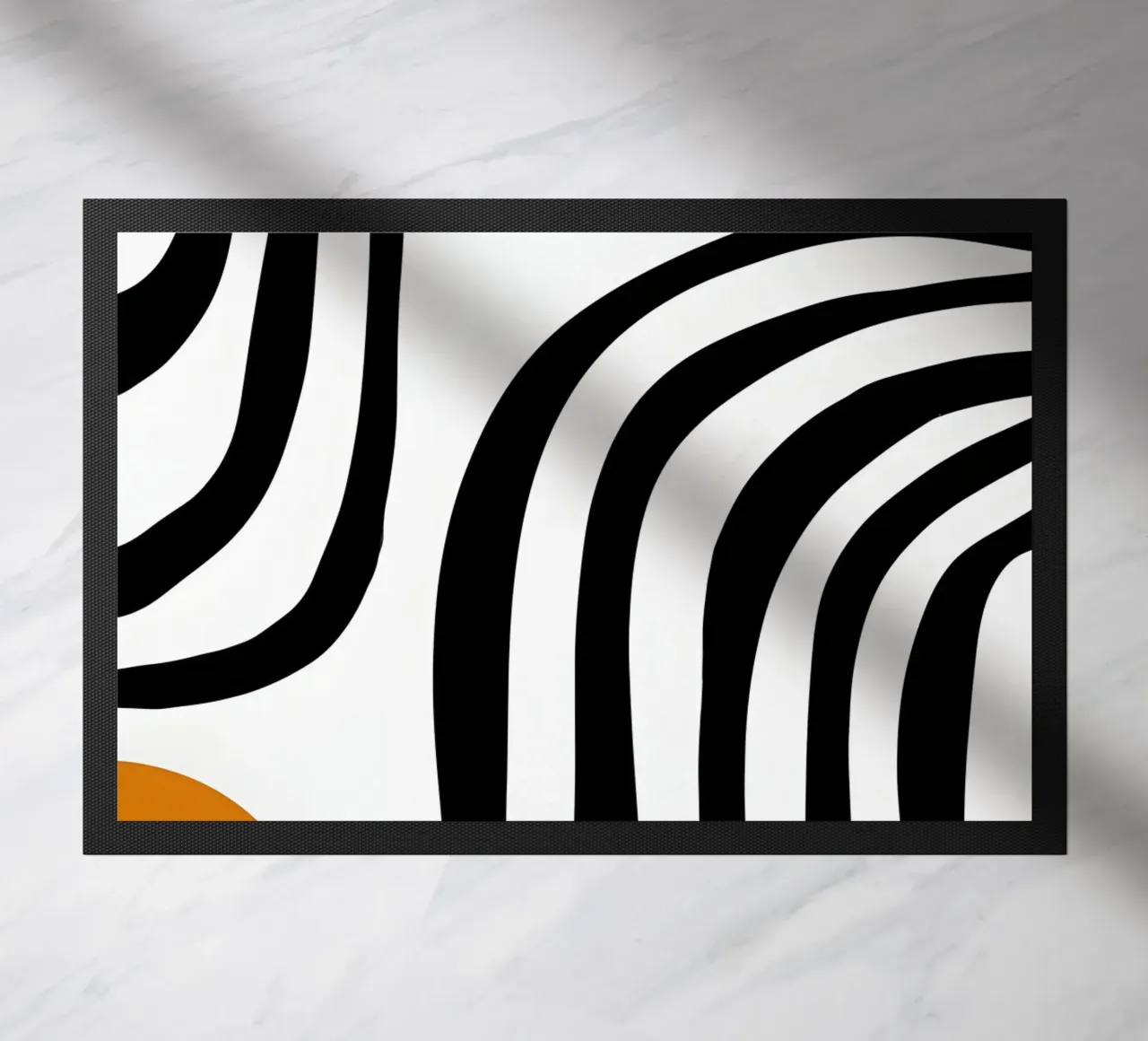 Geometrico astratto Curve Forme Colore Stampa zerbino da NorwesClub