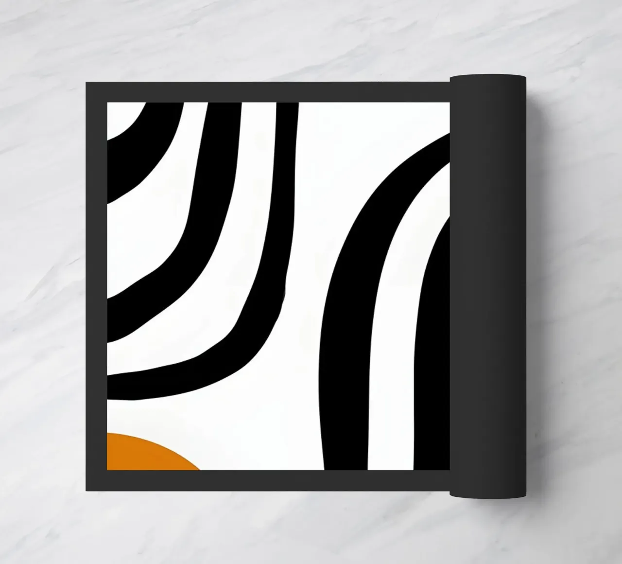 Geometrico astratto Curve Forme Colore Stampa zerbino da NorwesClub