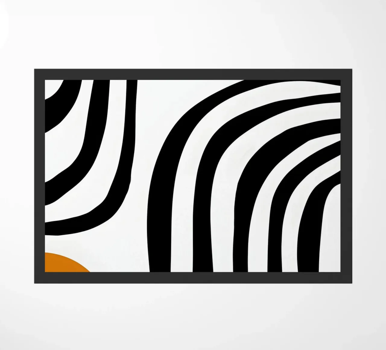 Geometrico astratto Curve Forme Colore Stampa zerbino da NorwesClub