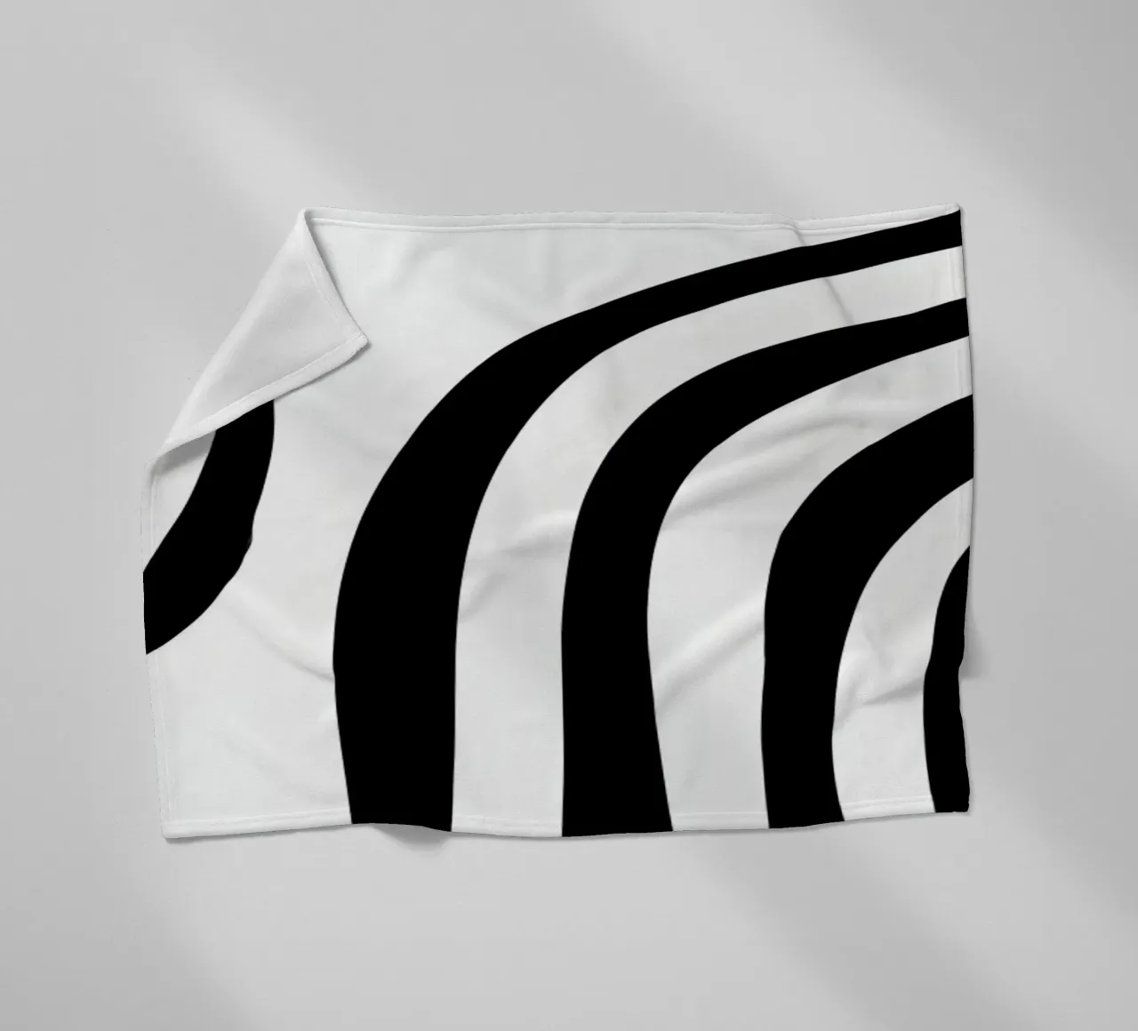 Geometrico astratto Curve Forme Colore Stampa coperta in pile da NorwesClub