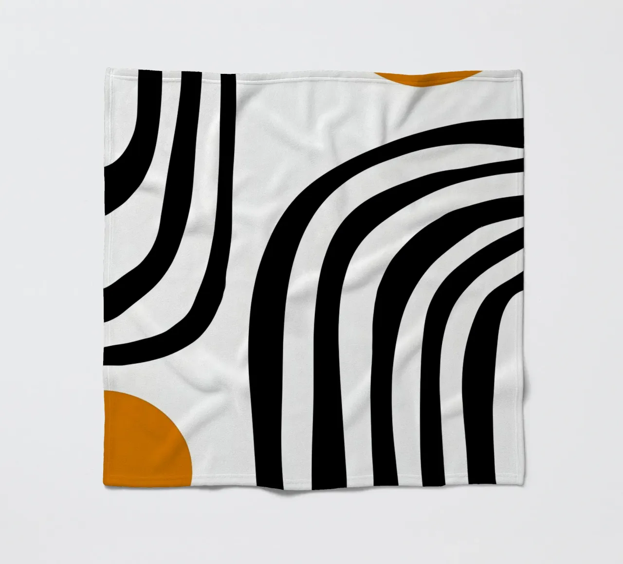 Geometrico astratto Curve Forme Colore Stampa coperta in pile da NorwesClub