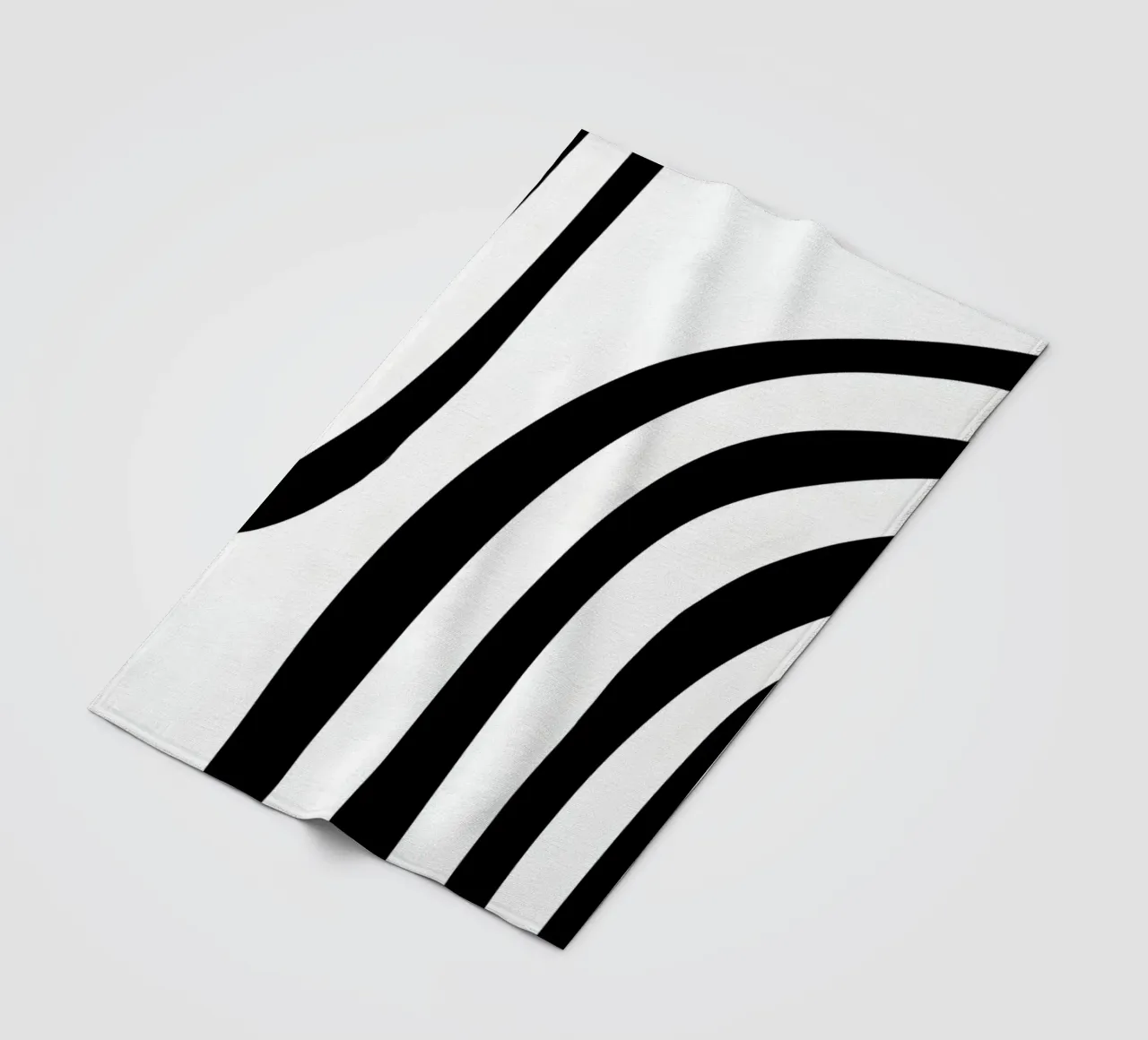 Geometrico astratto Curve Forme Colore Stampa coperta in pile da NorwesClub