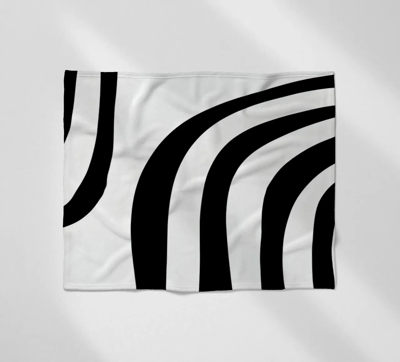 Geometrico astratto Curve Forme Colore Stampa coperta in pile da NorwesClub