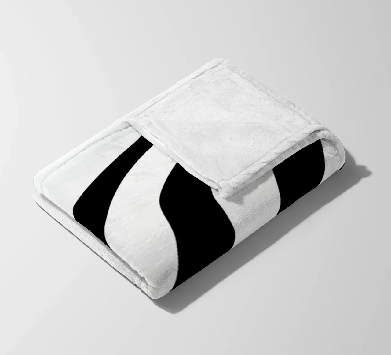 Geometrico astratto Curve Forme Colore Stampa coperta in pile da NorwesClub