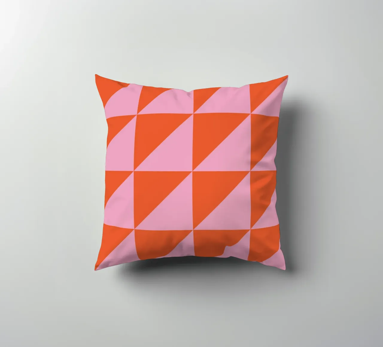 Bauhaus Exhibition 1923 Geometric Triangle Pattern decorative cushion by NorwesClub