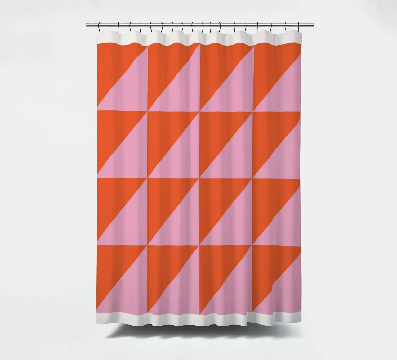 Bauhaus Ausstellung 1923 Geometric Triangle Pattern Duschvorhang von NorwesClub