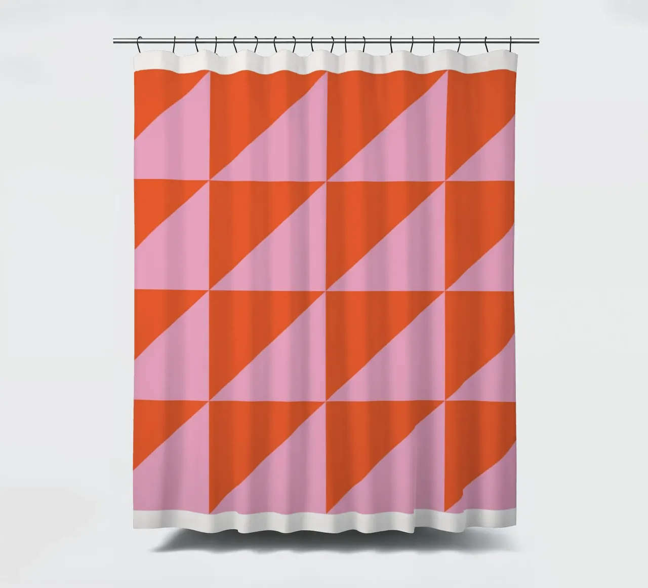 Bauhaus Ausstellung 1923 Geometric Triangle Pattern Duschvorhang von NorwesClub