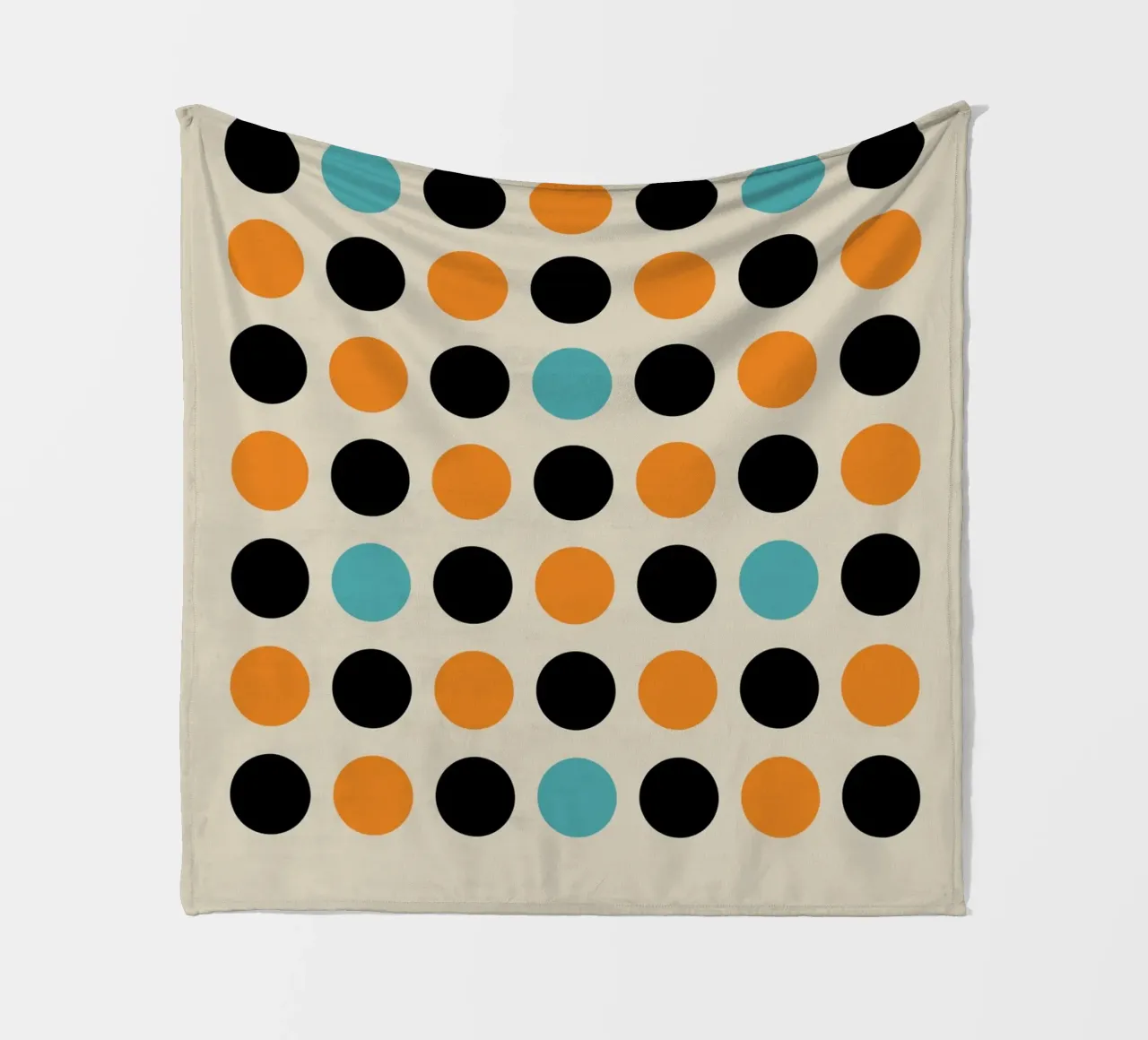 Bauhaus Geometric Grid Circles Abstract Print 1923 fleece blanket by NorwesClub