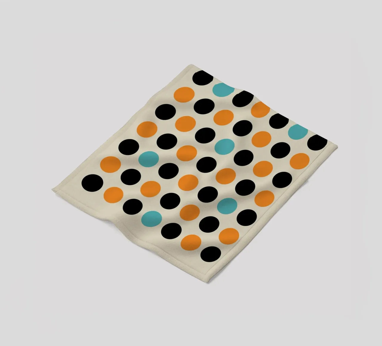 Bauhaus Geometric Grid Circles Abstract Print 1923 fleece blanket by NorwesClub
