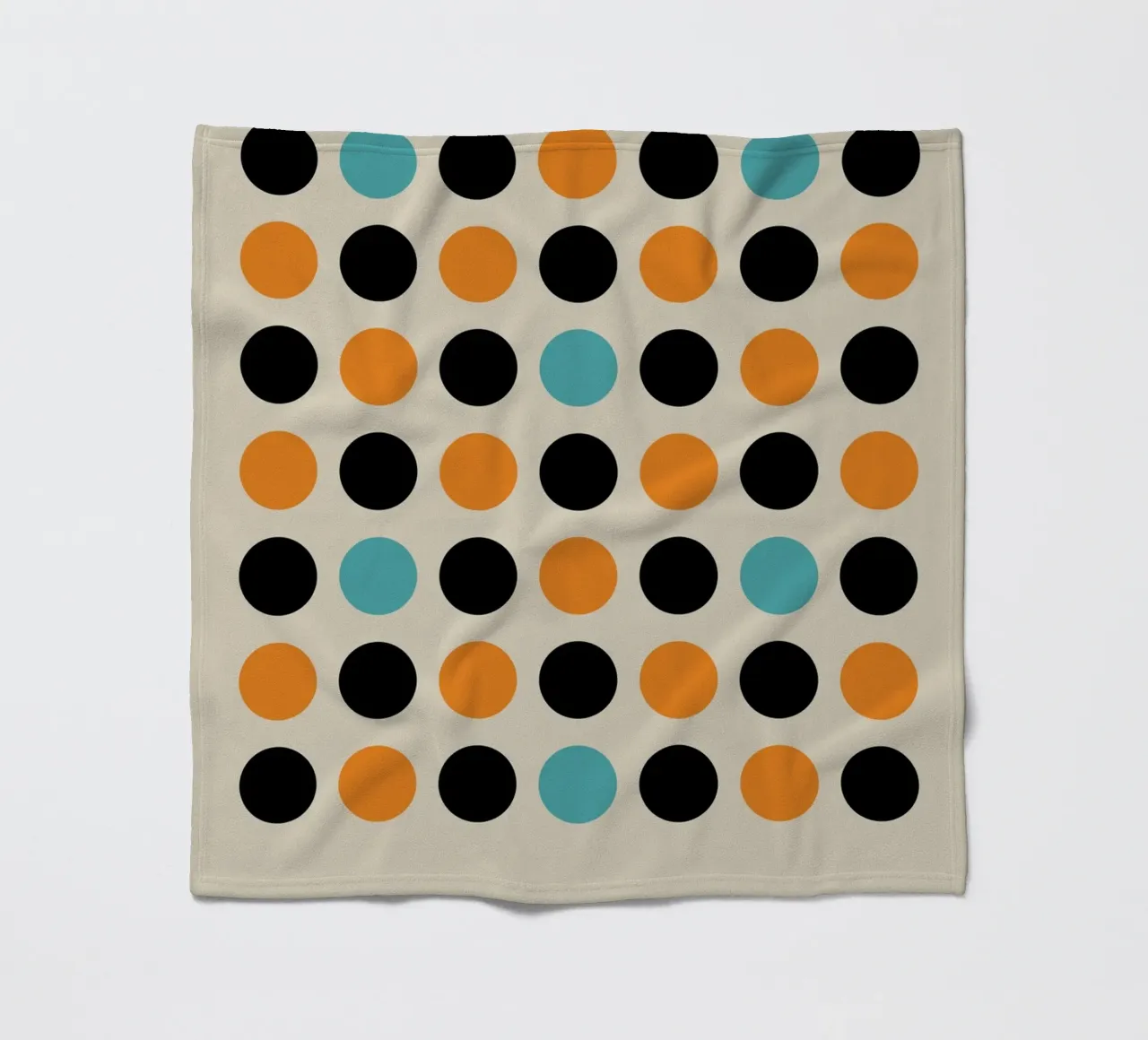 Bauhaus Geometric Grid Circles Abstract Print 1923 fleece blanket by NorwesClub