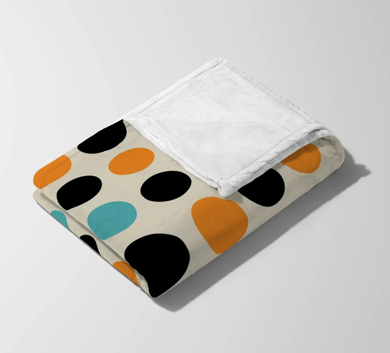 Bauhaus Geometric Grid Circles Abstract Print 1923 fleece blanket by NorwesClub