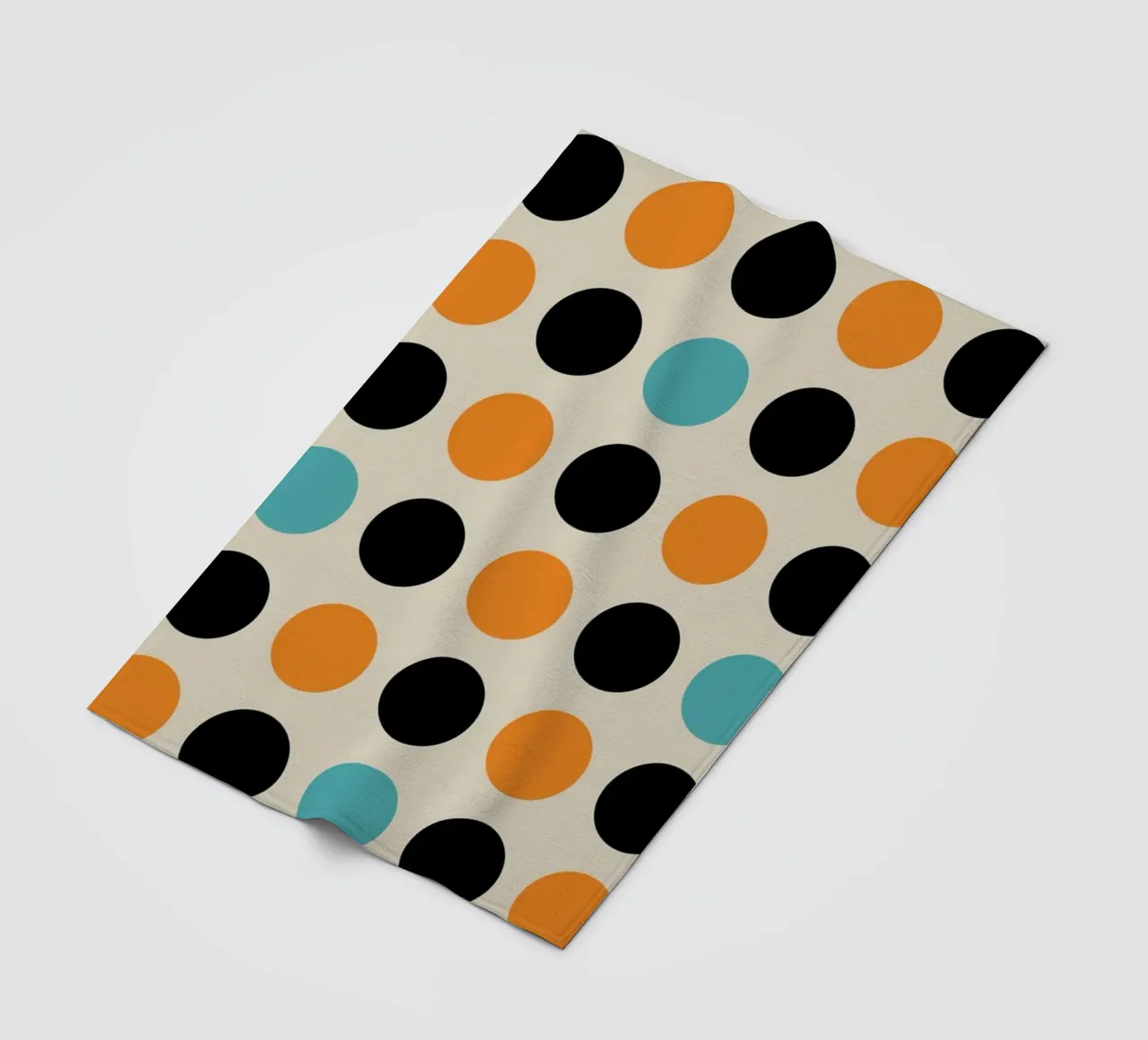 Bauhaus Geometric Grid Circles Abstract Print 1923 fleece blanket by NorwesClub