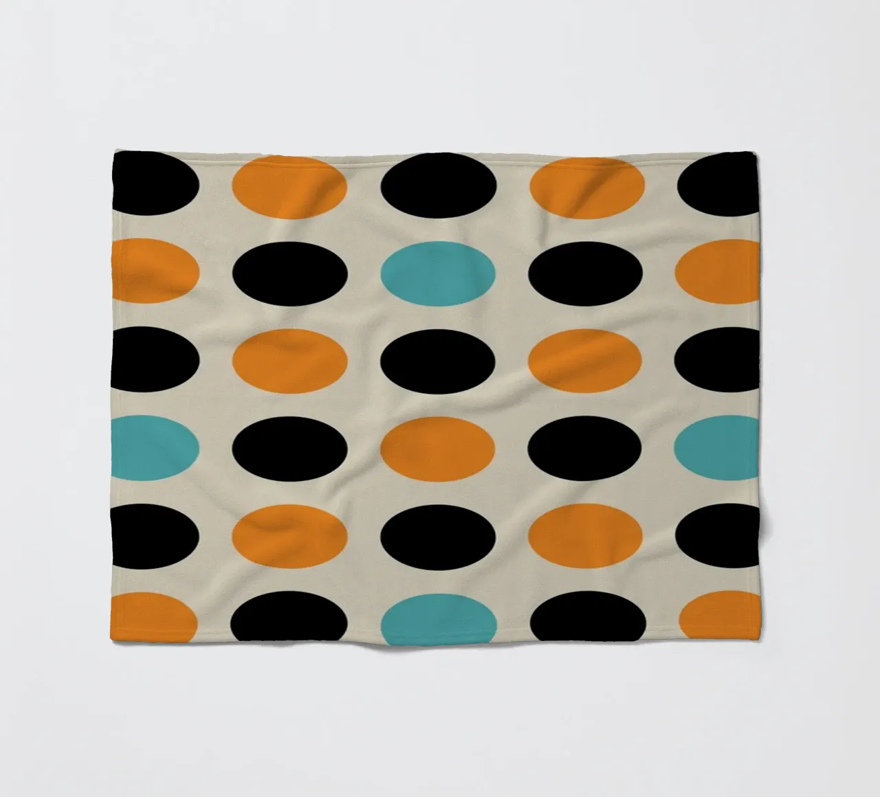 Bauhaus Geometric Grid Circles Abstract Print 1923 fleece blanket by NorwesClub