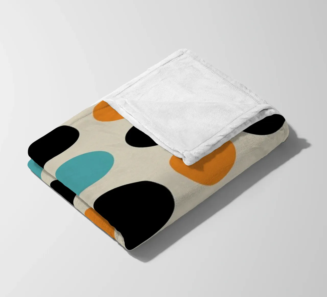 Bauhaus Geometric Grid Circles Abstract Print 1923 fleece blanket by NorwesClub