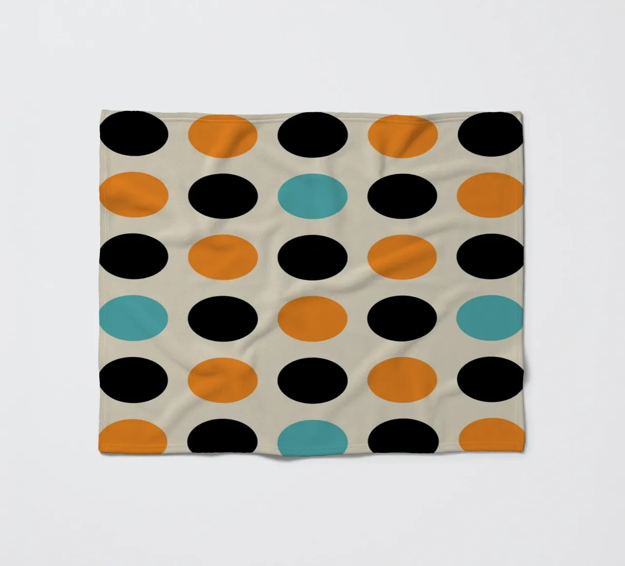 Bauhaus Geometric Grid Circles Abstract Print 1923 fleece blanket by NorwesClub