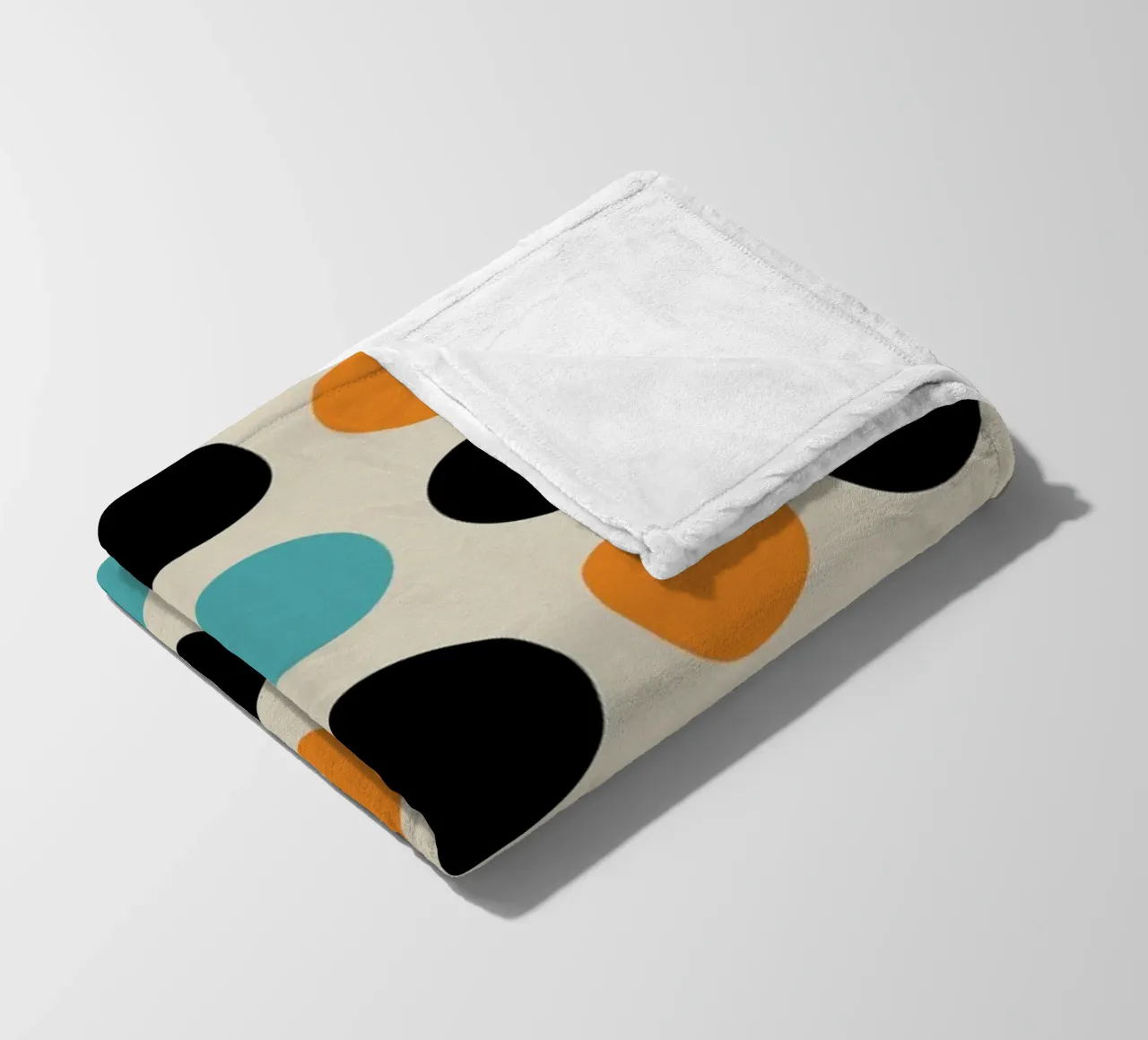 Bauhaus Geometric Grid Circles Abstract Print 1923 fleece blanket by NorwesClub