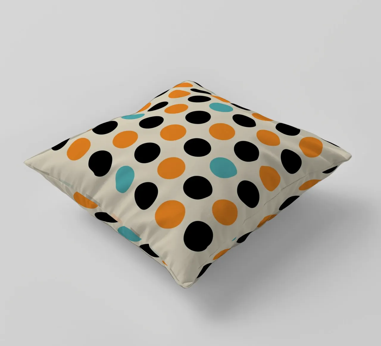 Bauhaus Geometric Grid Circles Abstract Print 1923 decorative cushion by NorwesClub