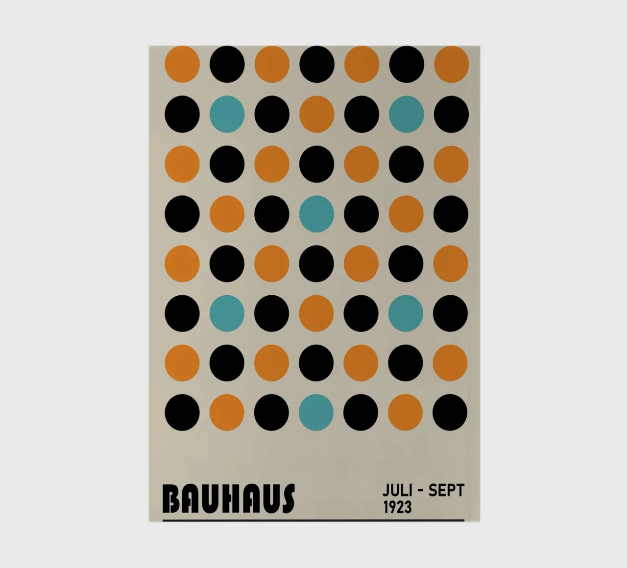 Bauhaus Geometric Grid Circles Abstract Print 1923 notebook by NorwesClub