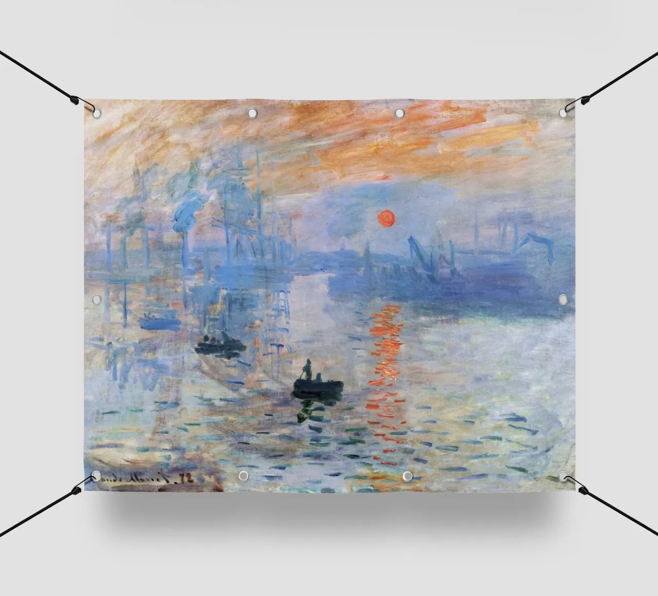 Impressione di Claude Monet, Alba (1872) telo in pvc da Monet Art Prints