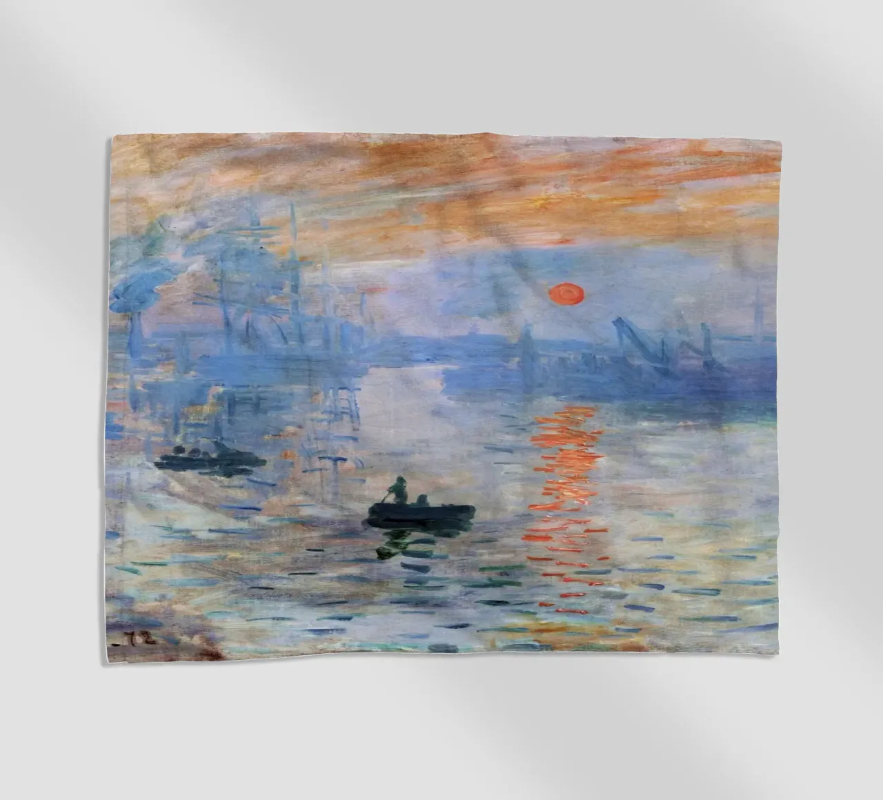 Impressione di Claude Monet, Alba (1872) telo mare da Monet Art Prints