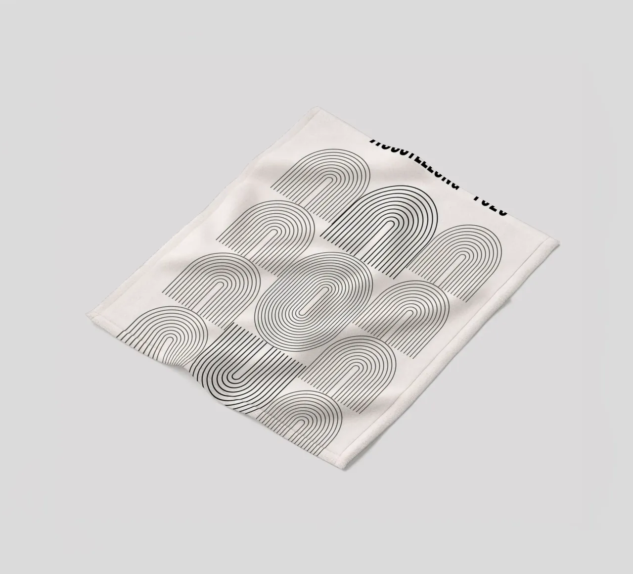 Mostra Bauhaus 1923 Forme geometriche B&N coperta in pile da NorwesClub