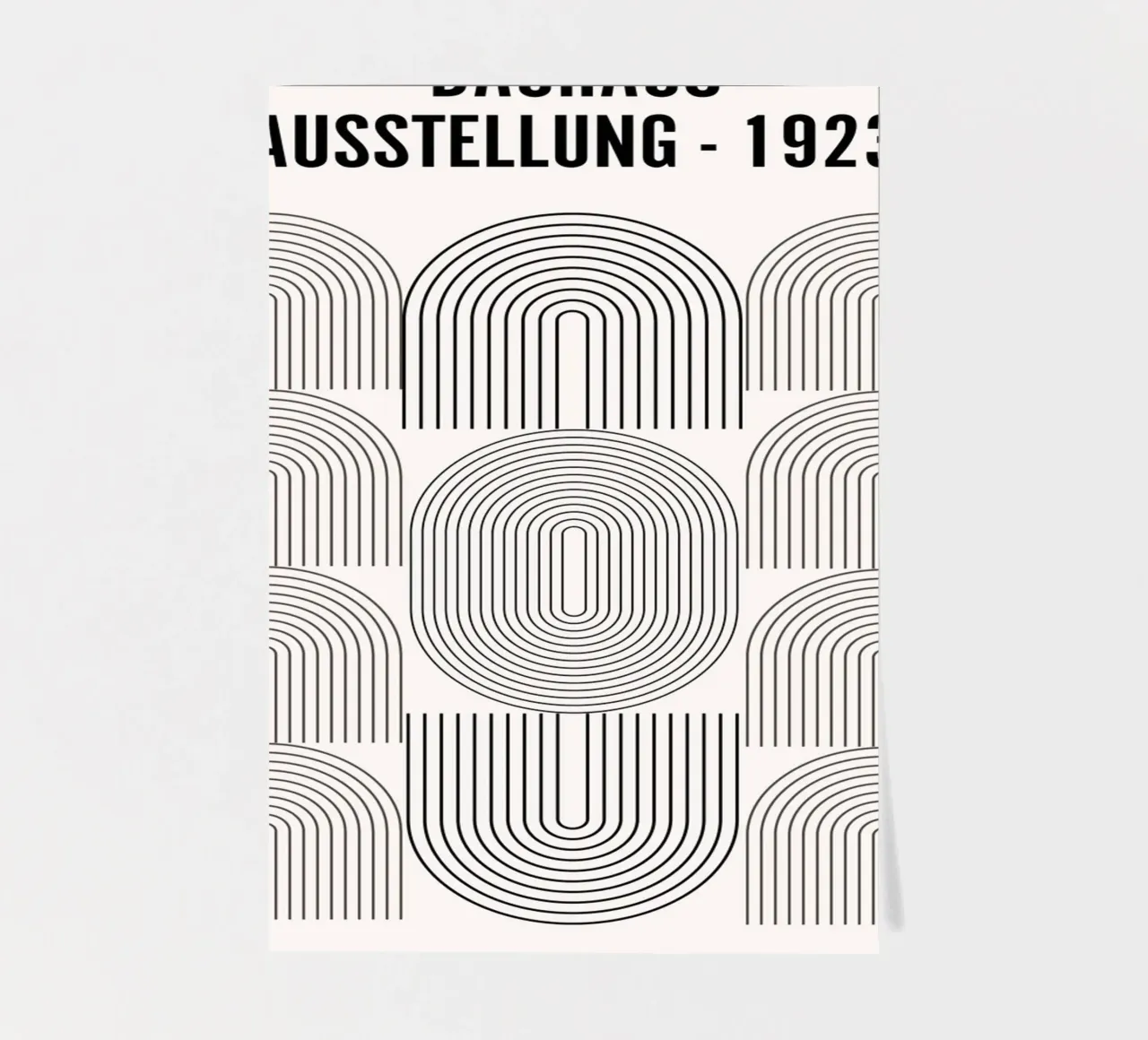 Bauhaus Exhibition 1923 Geometric Shapes B&W sticker sheet by NorwesClub