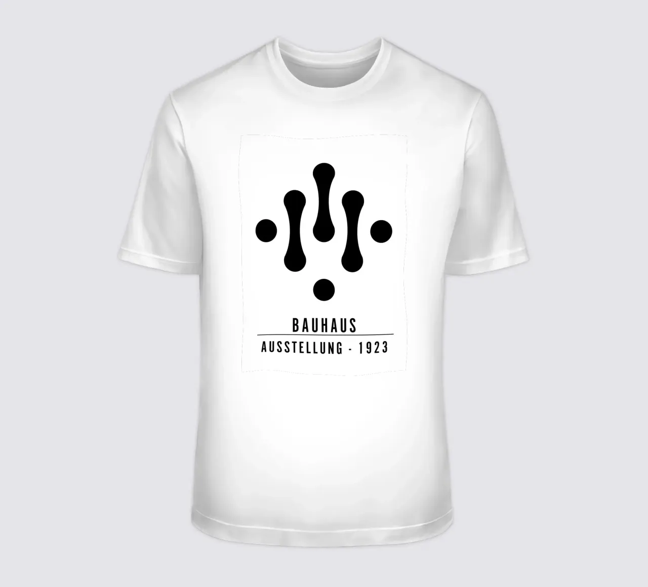 Mostra Bauhaus 1923 Figure geometriche B/N t-shirt da NorwesClub
