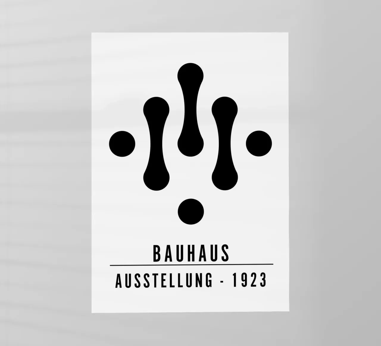 Mostra Bauhaus 1923 Figure geometriche B/N pellicola backlit da NorwesClub