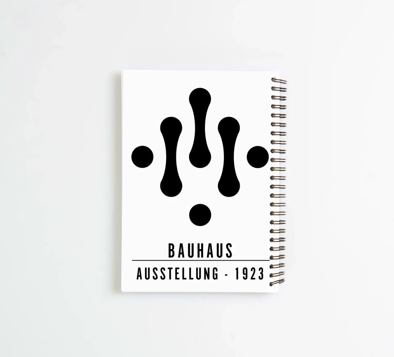 Bauhaus Ausstellung 1923 Geometric Figures B&W Ringbuch von NorwesClub